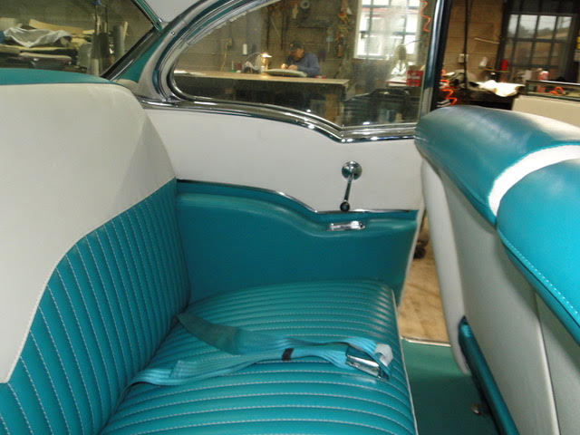 Auto upholstery repair - custom car interior with leather seats